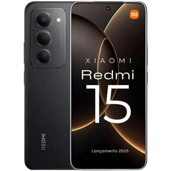 Smartphone Xiaomi Redmi 15 128GB 6GB RAM Dual SIM Tela 6.9" - Preto